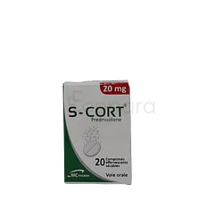 S CORT 20MG BOITE DE 20 COMPRIMES EFFERVESCENTS