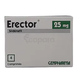 ERECTOR 25MG BOITE DE 4 COMPRIMES