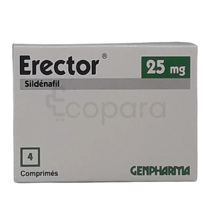 ERECTOR 25MG BOITE DE 4 COMPRIMES