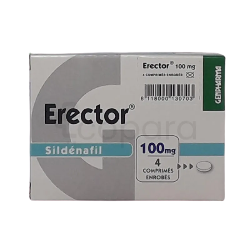 ERECTOR 100MG BOITE DE 4 COMPRIMES