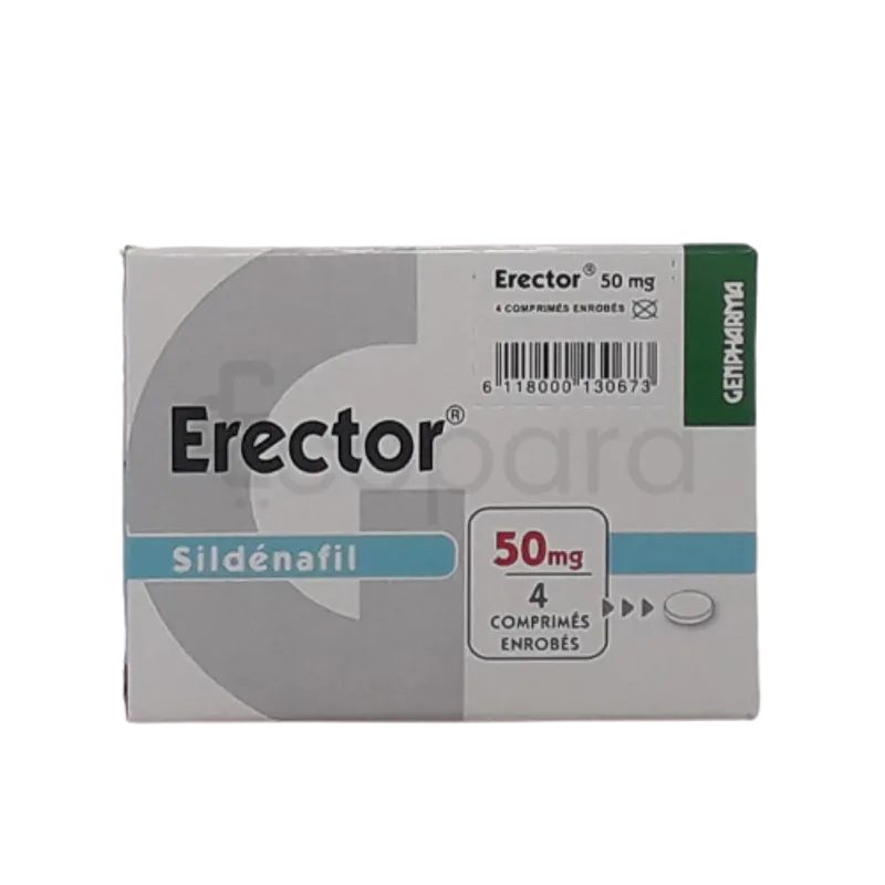 ERECTOR 50MG BOITE DE 4 COMPRIMES