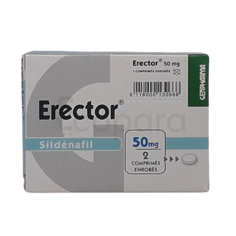 ERECTOR 50MG BOITE DE 2 COMPRIMES