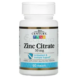 NATURAL FACTORS ZINC CITRATE 50MG BOITE DE 60 COMPRIMES
