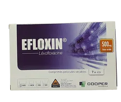 EFLOXIN 500MG BOITE DE 7 COMPRIMES SECABLES
