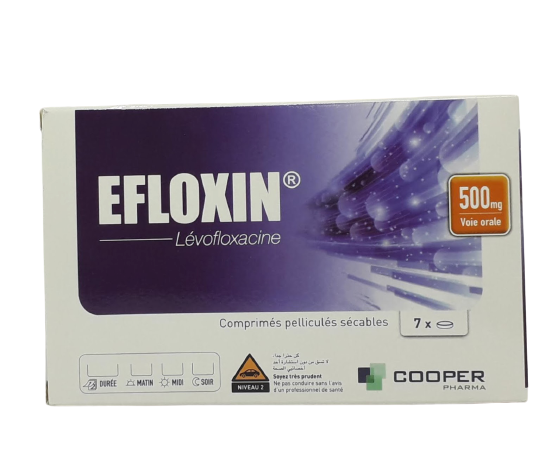 EFLOXIN 500MG BOITE DE 7 COMPRIMES SECABLES
