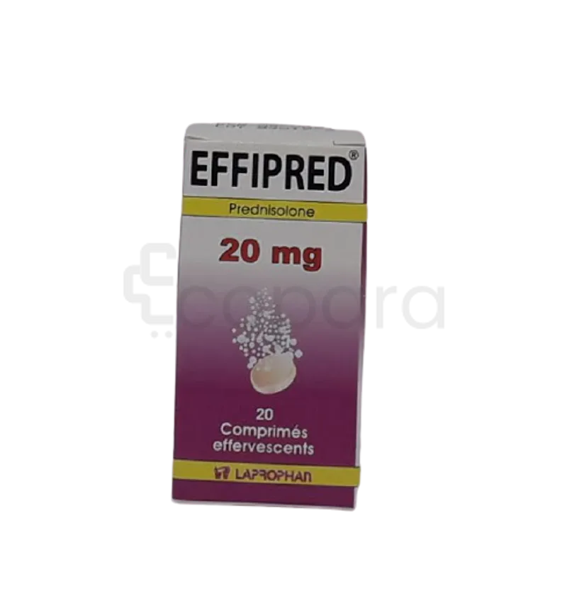 EFFIPRED 20MG BOITE DE 20 COMPRIMES EFFERVESCENTS