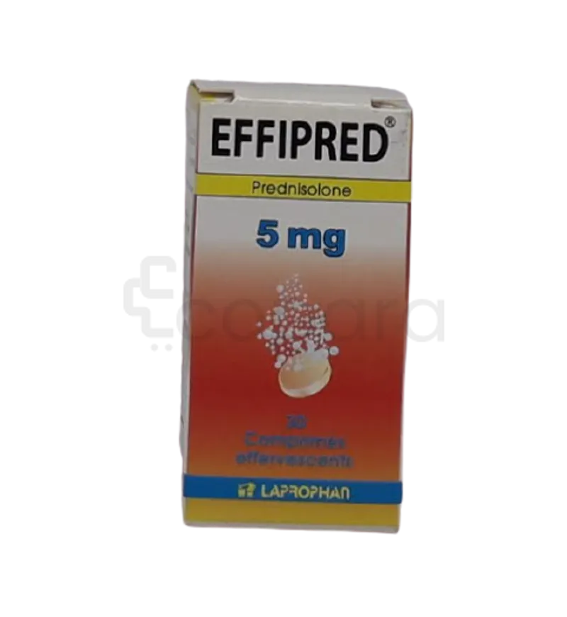 EFFIPRED 5MG BOITE DE 30 COMPRIMES EFFERVESCENTS