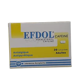 EFDOL 500MG/50MG ADULTE BOITE DE 20 COMPRIMES