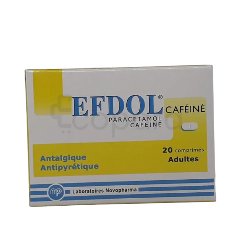 EFDOL 500MG/50MG ADULTE BOITE DE 20 COMPRIMES