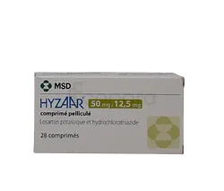HYZAAR 50MG/12.5MG BOITE DE 28 COMPRIMES MV