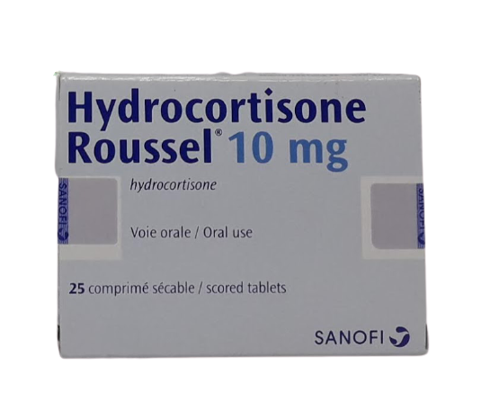 HYDROCORTISONE ROUSSEL 10MG BOITE DE 25 COMPRIMES