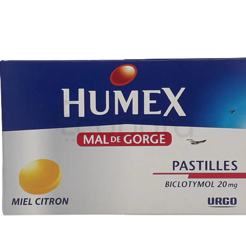 HUMEX MAL DE GORGE MIEL CITRON BOITE DE 12 PASTILLES