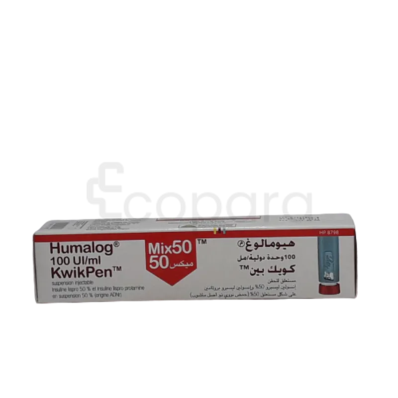 HUMALOG KWIKPEN MIX 50MG 100UI/ML INJECTABLE
