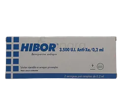 HIBOR 3500UI BOITE DE 2 INJECTABLES