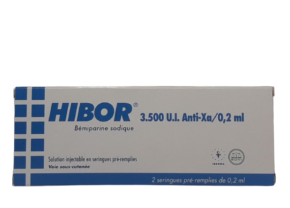 HIBOR 3500UI BOITE DE 2 INJECTABLES