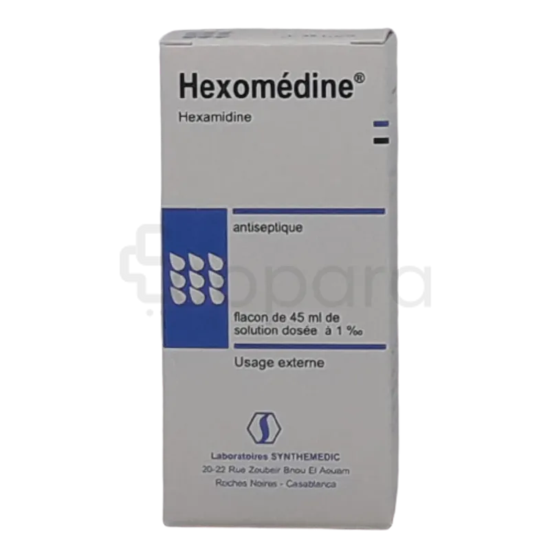 HEXOMEDINE SOLUTION 45ML USAGE EXTERNE