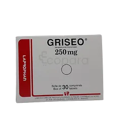 GRISEO 250MG BOITE DE 30 COMPRIMES