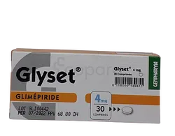 GLYSET 4MG BOITE DE 30 COMPRIMES