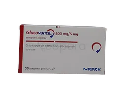 GLUCOVANCE 500MG/5MG BOITE DE 30 COMPRIMES REFERENCE 1100362