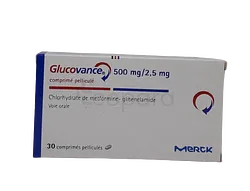 GLUCOVANCE 500MG/2.5MG BOITE DE 30 COMPRIMES REFERENCE 1100361