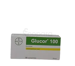 GLUCOR 100MG BOITE DE 30 COMPRIMES
