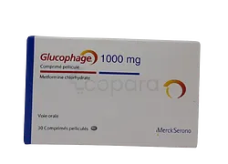 GLUCOPHAGE 1000MG BOITE DE 30 COMPRIMES