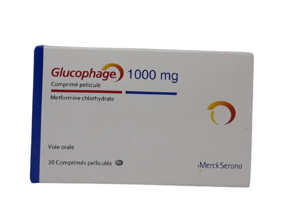 GLUCOPHAGE 1000MG BOITE DE 30 COMPRIMES