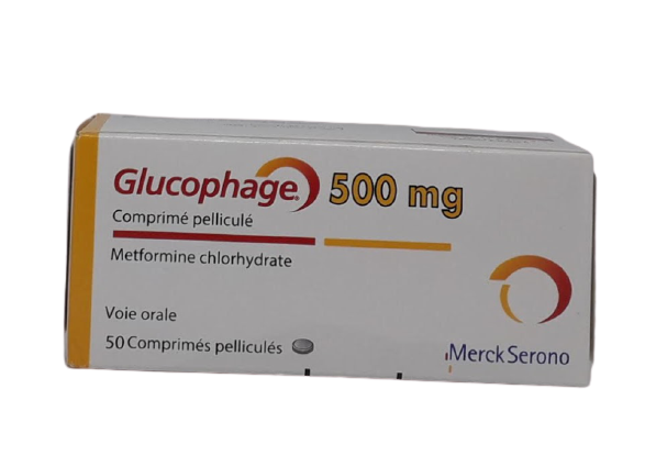 GLUCOPHAGE 500MG BOITE DE 50 COMPRIMES