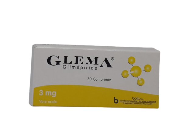 GLEMA 3MG BOITE DE 30 COMPRIMES