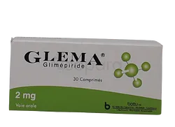GLEMA 2MG BOITE DE 30 COMPRIMES