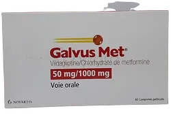 GALVUS MET 50MG/1000MG BOITE DE 60 COMPRIMES