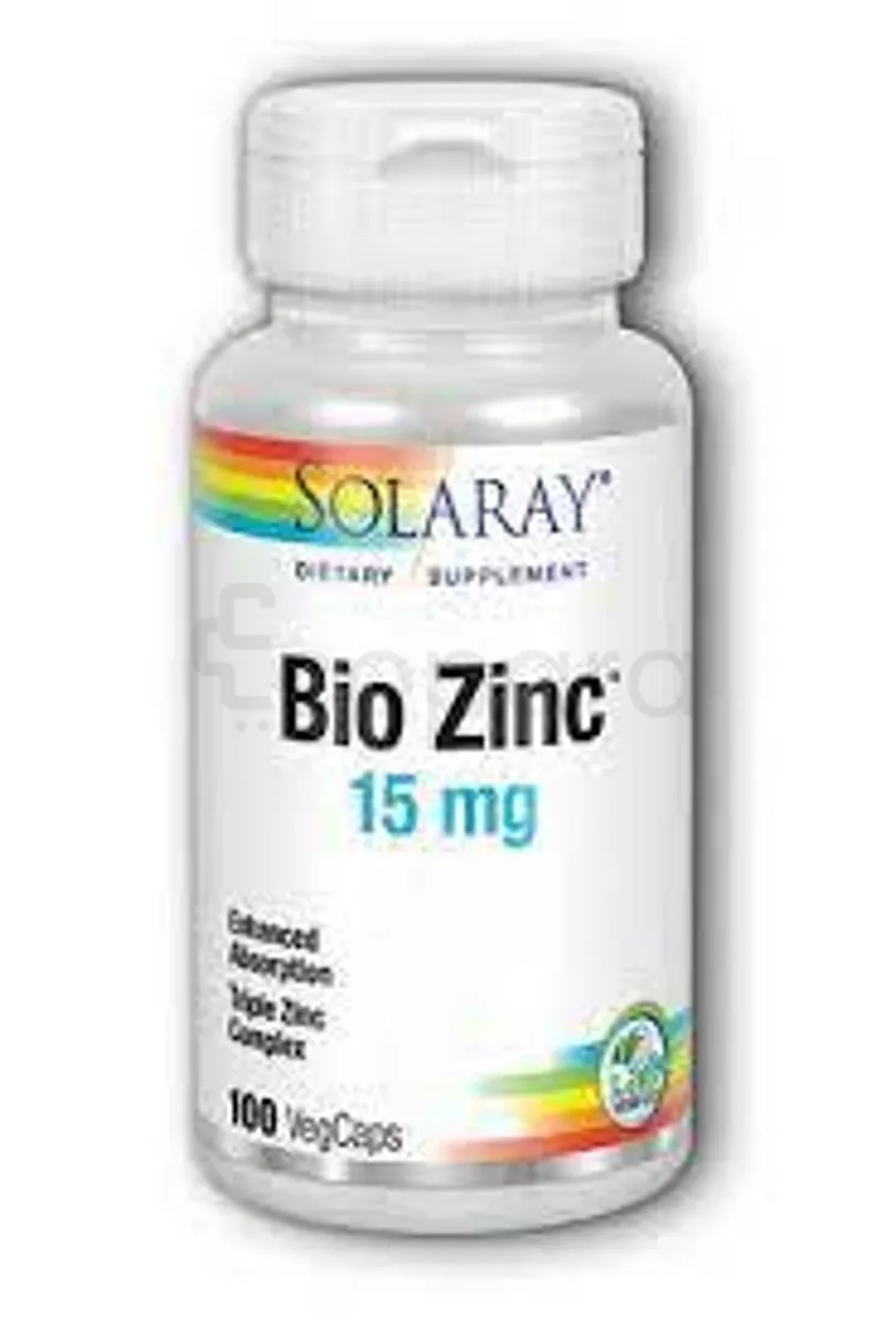 SOLARAY BIO ZINC 15MG BOITE DE 100 CAPSULES