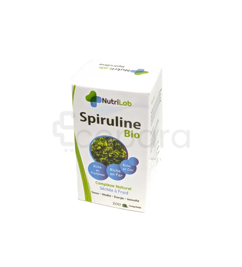 NUTRILAB SPIRULINE BIO BOITE DE 120 COMPRIMES