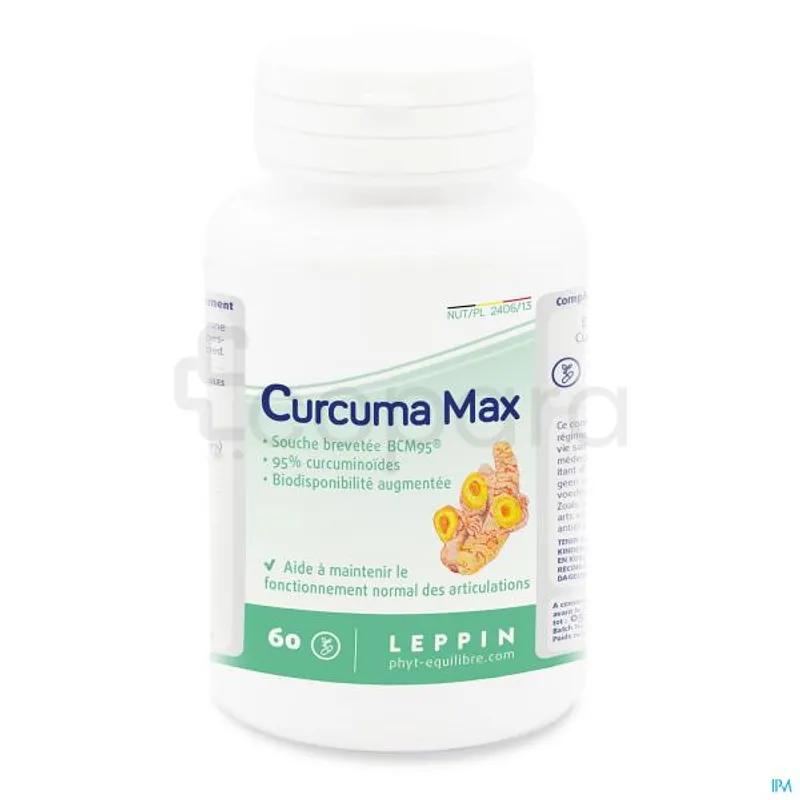 LEPPIN CURCUMA MAX BOITE DE 60 GELULES