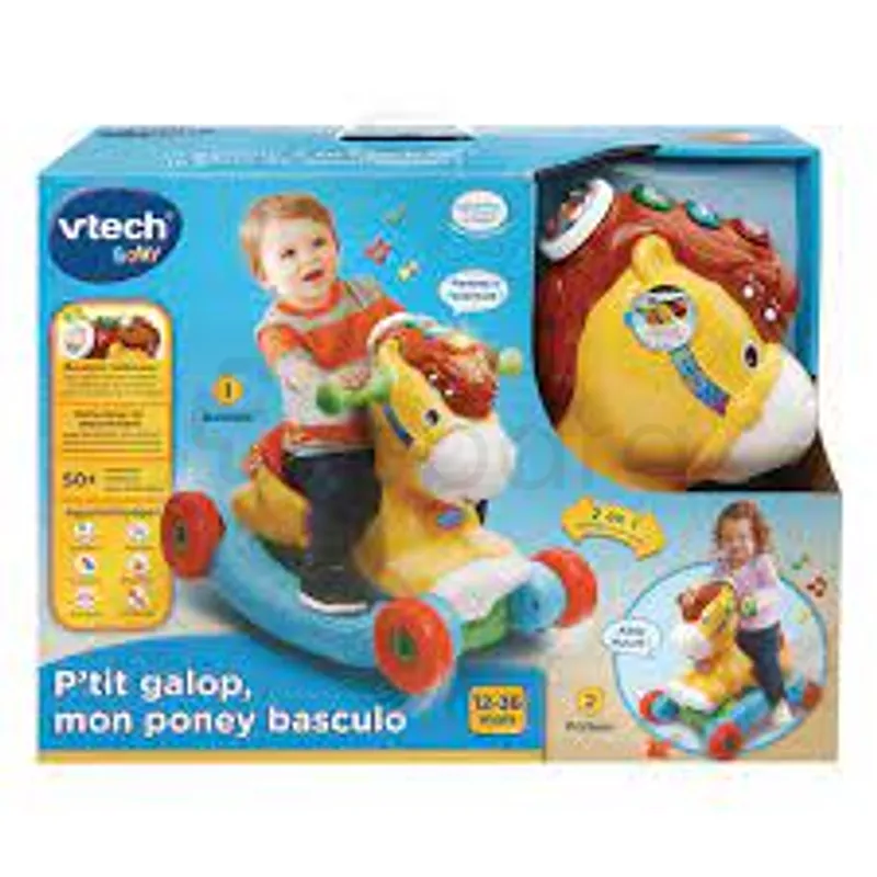 VTECH P'TIT GALOP MON PONEY BASCULO