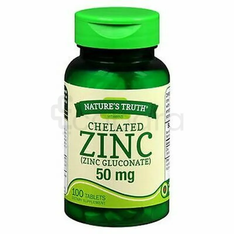 NATURE'S TRUTH ZINC 50MG BOITE DE 100