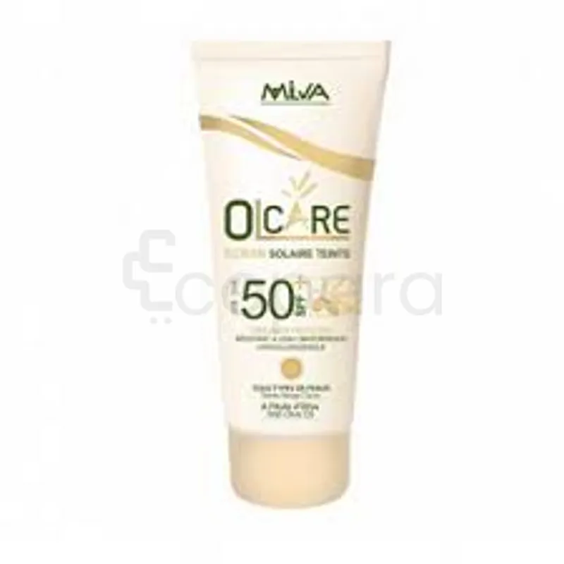 MILVA OLCARE ECRAN SOLAIRE SPF50+ TEINTE BEIGE CLAIR  50ML