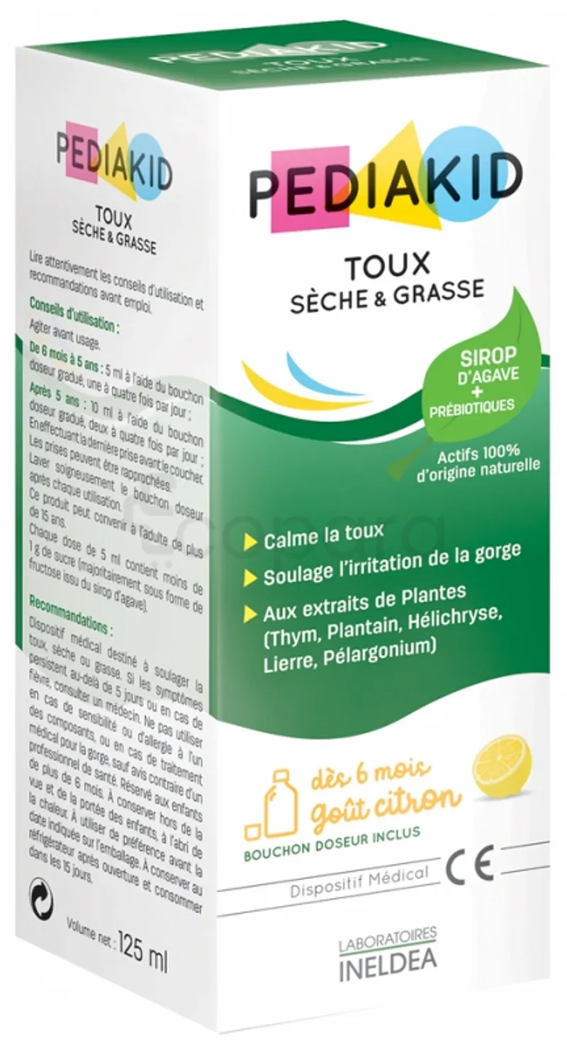 PEDIAKID SI TOUX SECHE ET GRASSE 125ML