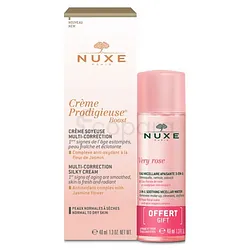 NUXE CREME PRODIGIEUSE BOOST CREME SOYEUSE 40ML + NUXE VERY ROSE EAU MICELLAIRE APAISANTE 3 EN 1 40ML OFFERT