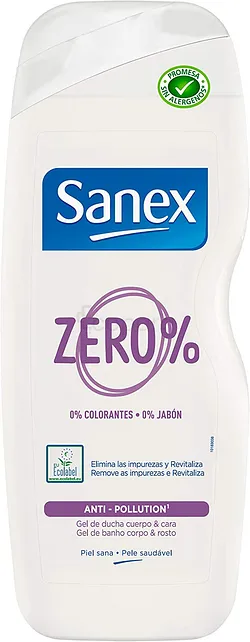 SANEX GEL DOUCHE ZERO% ANTI-POLLUTION 600ML