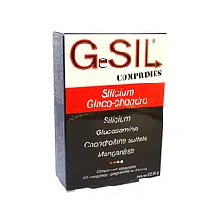 AQUASILICE GESIL SILICIUM GLUCO-CHONDRO BOITE DE 30 COMPRIMES