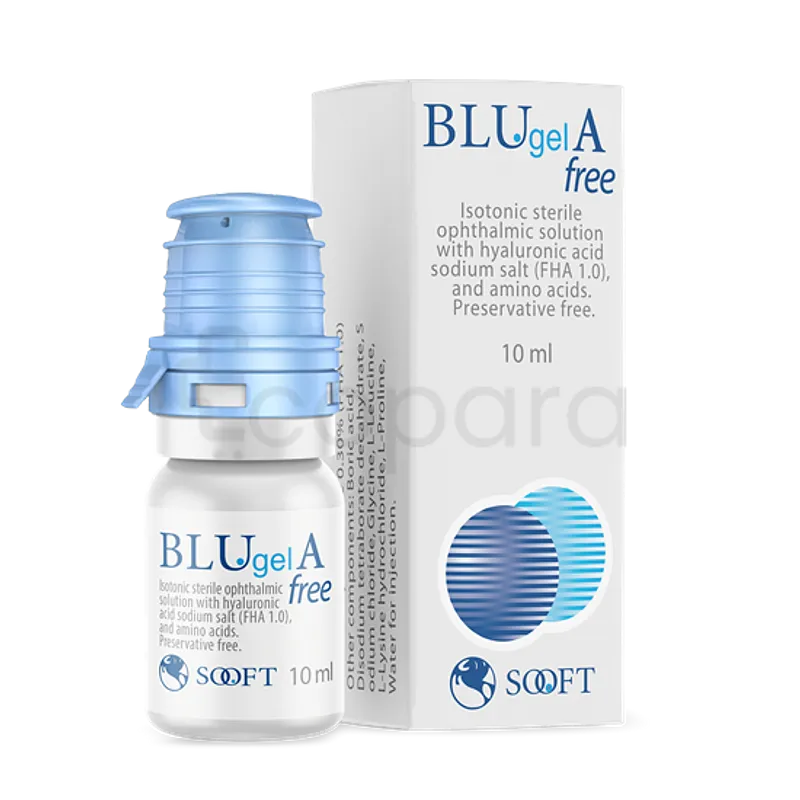 BLUGEL A SOLUTION OPHTALMIQUE 10ML COLLYRE