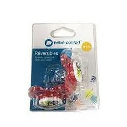 BEBE CONFORT SUCETTES REVERSIBLES 0-6MOIS JUNGLE VIBES ROUGE BOITE DE 2 REFERENCE 7993