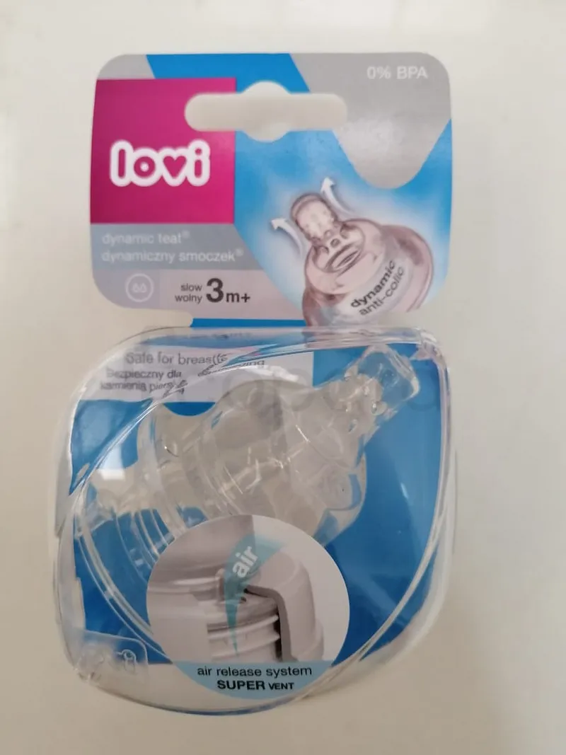 LOVI TETINE EN SILICONE COL LARGE +3MOIS BOITE DE 2 REFERENCE 18/750