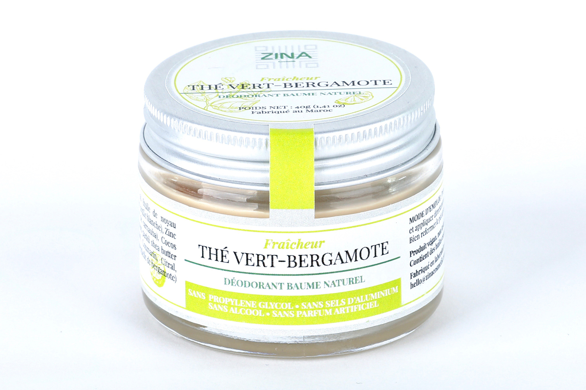 ZINA DEODORANT THE VERT BERGAMOTE 40G
