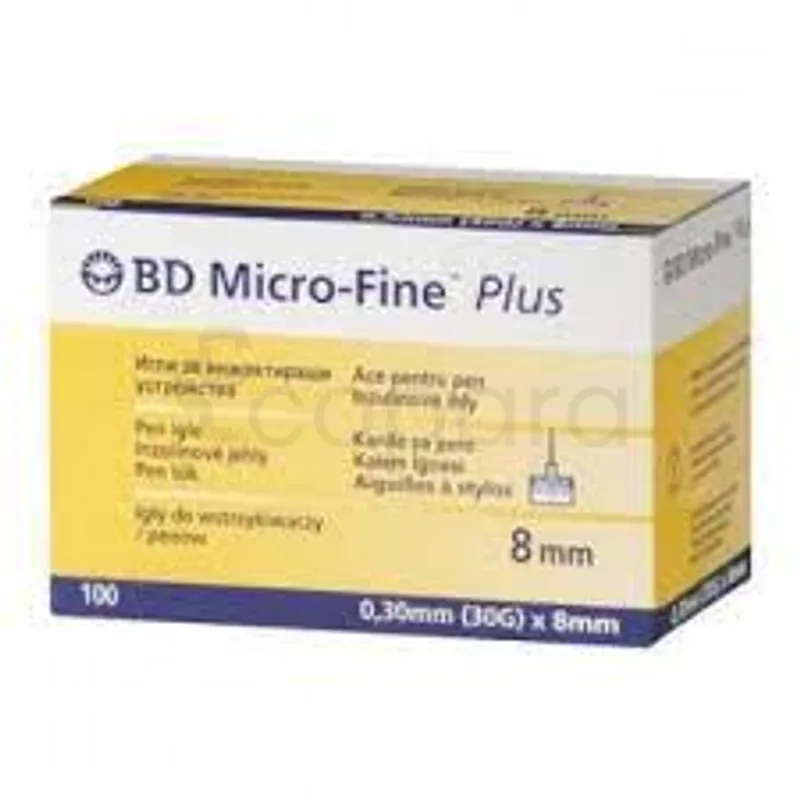 BD MICROFINE PLUS AIGUILLE A STYLO INSULINE 30G/8MM BOITE DE 100 REFERENCE 320520