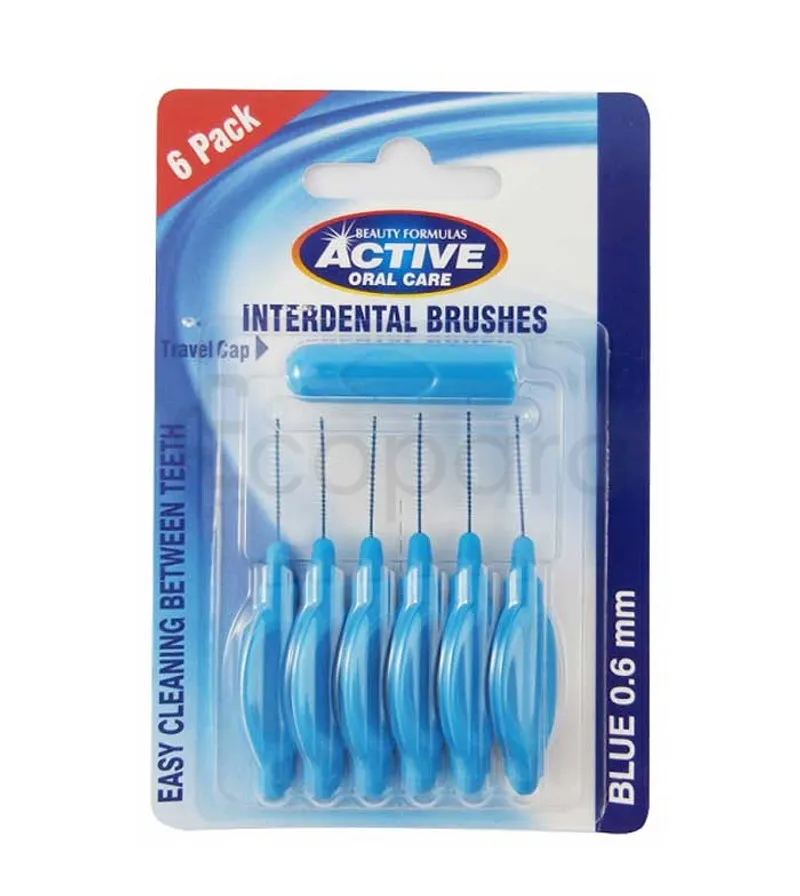 ACTIVE ORAL CARE INTERDENTAL BRUSHES 0.6MM BOITE DE 6