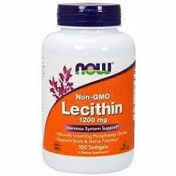 NOW LECITHIN 1200MG BOITE DE 100 SOFTGELS