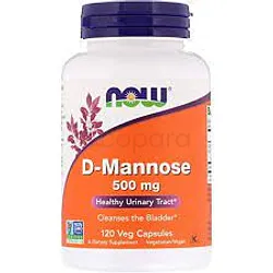 NOW D-MANNOSE 500MG BOITE DE 120 CAPSULES