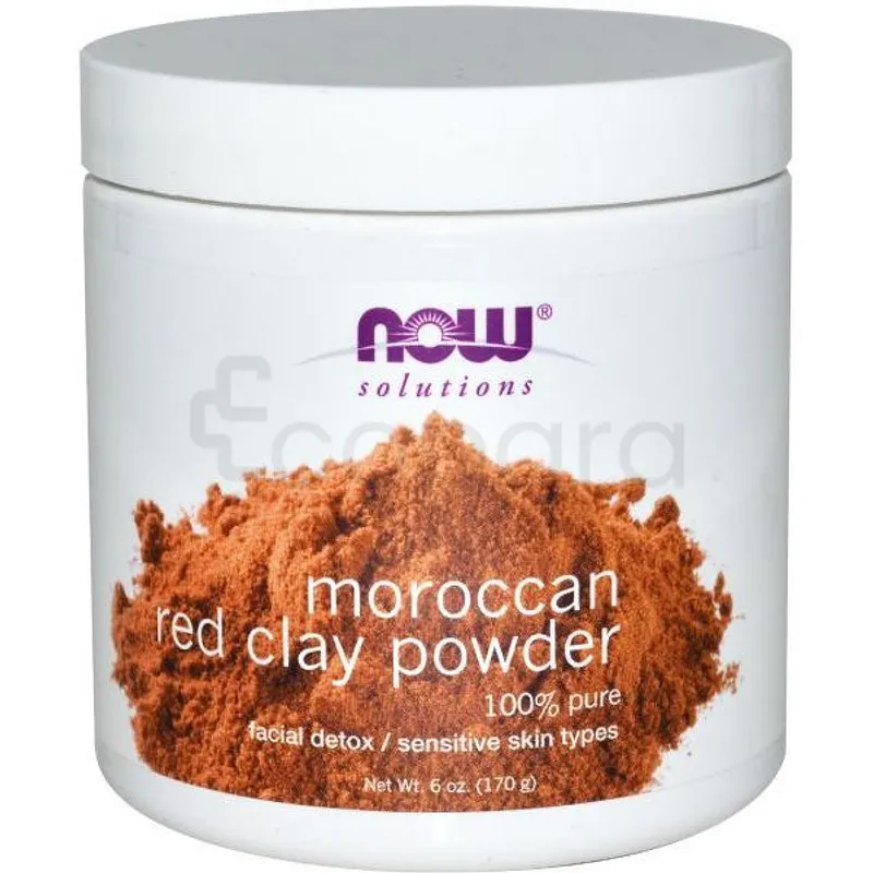 NOW MOROCCAN RED CLAY POWDER PURE POWDER 170G